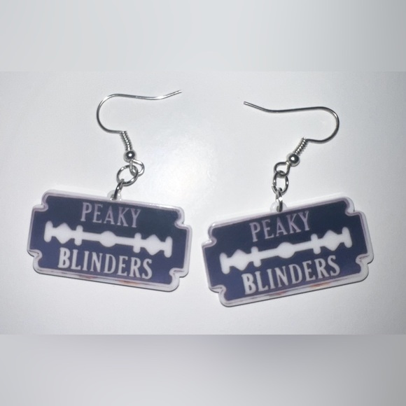 $2 PEAKY BLINDERS ACRYLIC EARRINGS STAINLESS STEEL HOOKS. $2 WITH ANY $10 ORDER - Picture 3 of 16